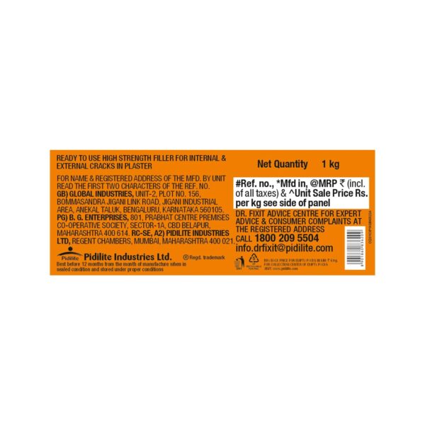 DR. FIXIT 201 Crack-X Paste – 500gm | Flexible, Ready-to-Use Crack Filler for Walls & Roofs | Interior & Exterior Surface Repair with Superior Bonding - Image 2