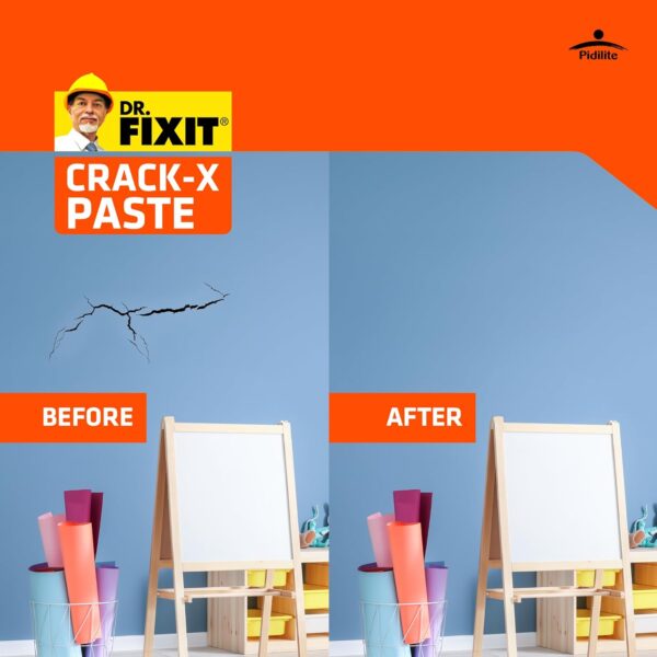 DR. FIXIT 201 Crack-X Paste – 500gm | Flexible, Ready-to-Use Crack Filler for Walls & Roofs | Interior & Exterior Surface Repair with Superior Bonding - Image 6